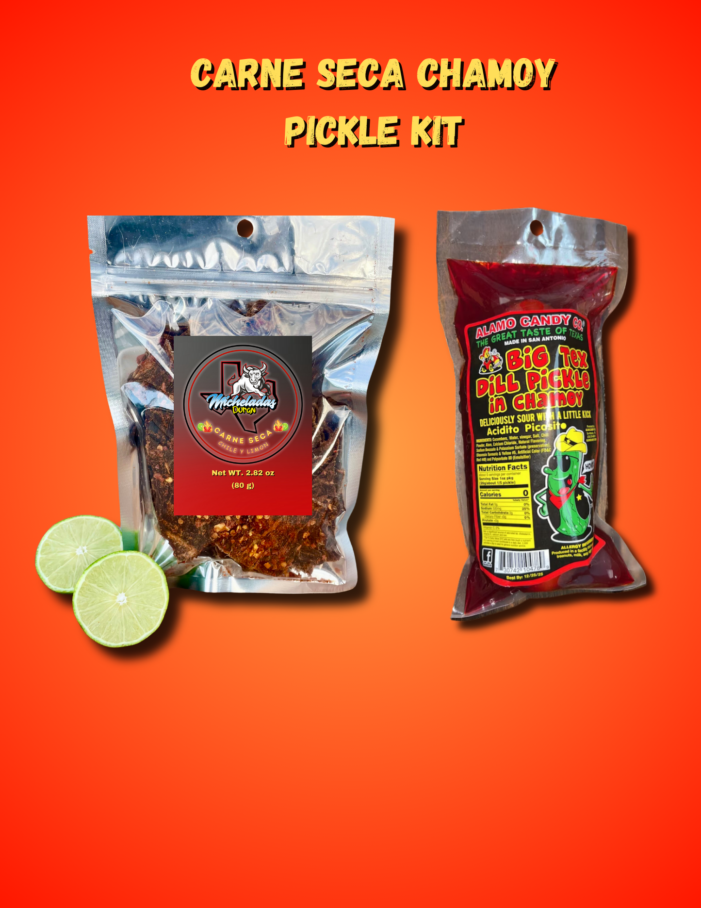 Carne Seca & Chamoy Pickle Kit